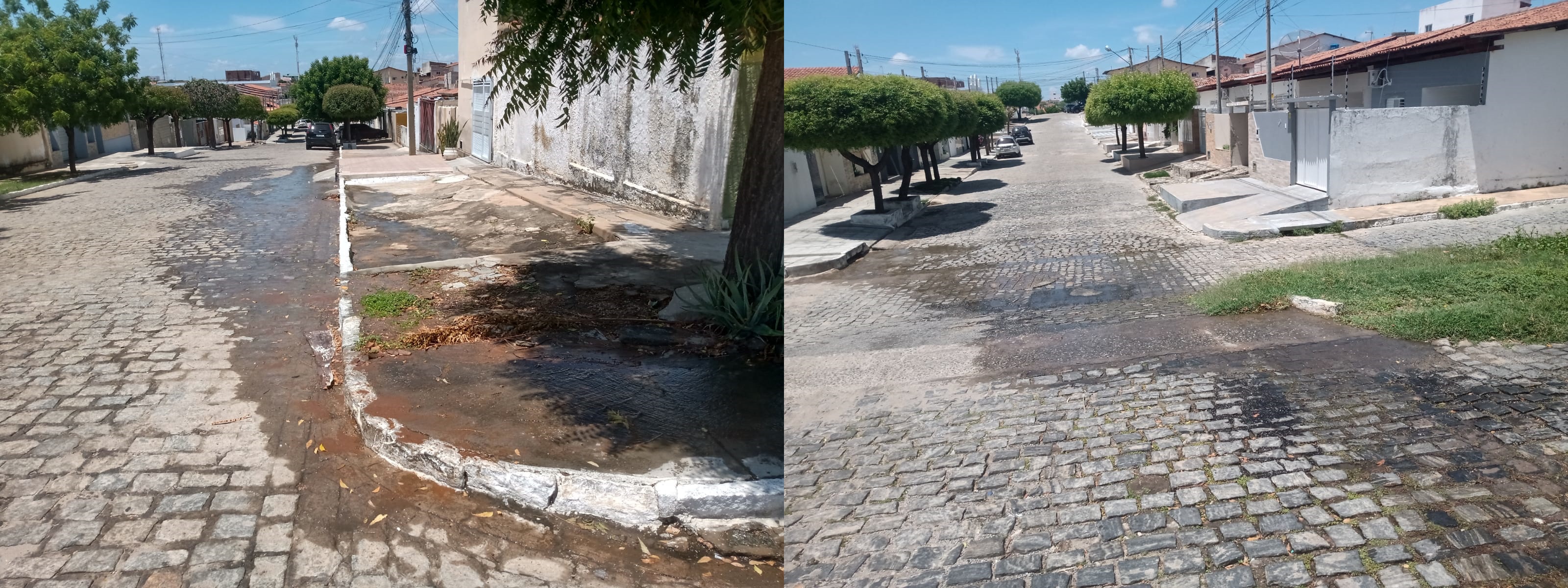 Moradores do bairro Santo Antônio cobram Capega para realizar conserto de vazamento de água potável