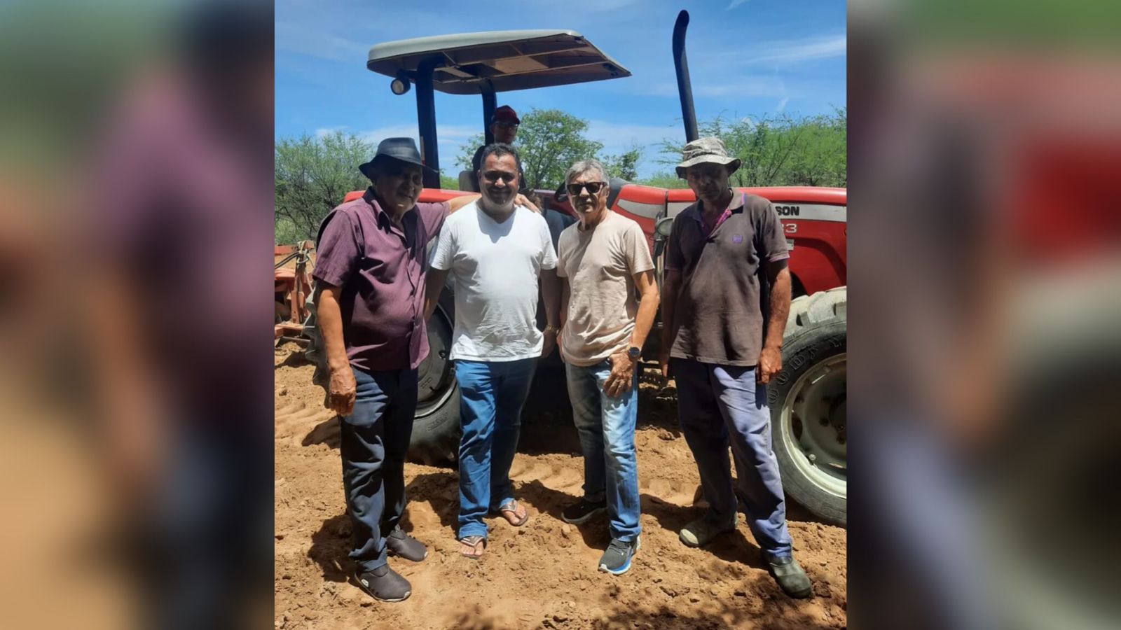 Prefeitura de Mãe d'Água inicia ação de corte de terra na zona rural do município