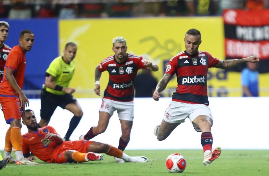 Flamengo usa força máxima e goleia o Audax-RJ em Manaus na estreia do Campeonato Carioca