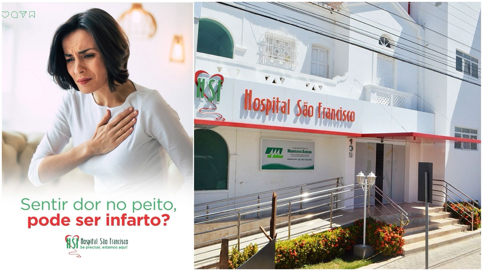 Hospital São Francisco em Patos, alerta sobre sintomas de dor no peito; agende sua consulta