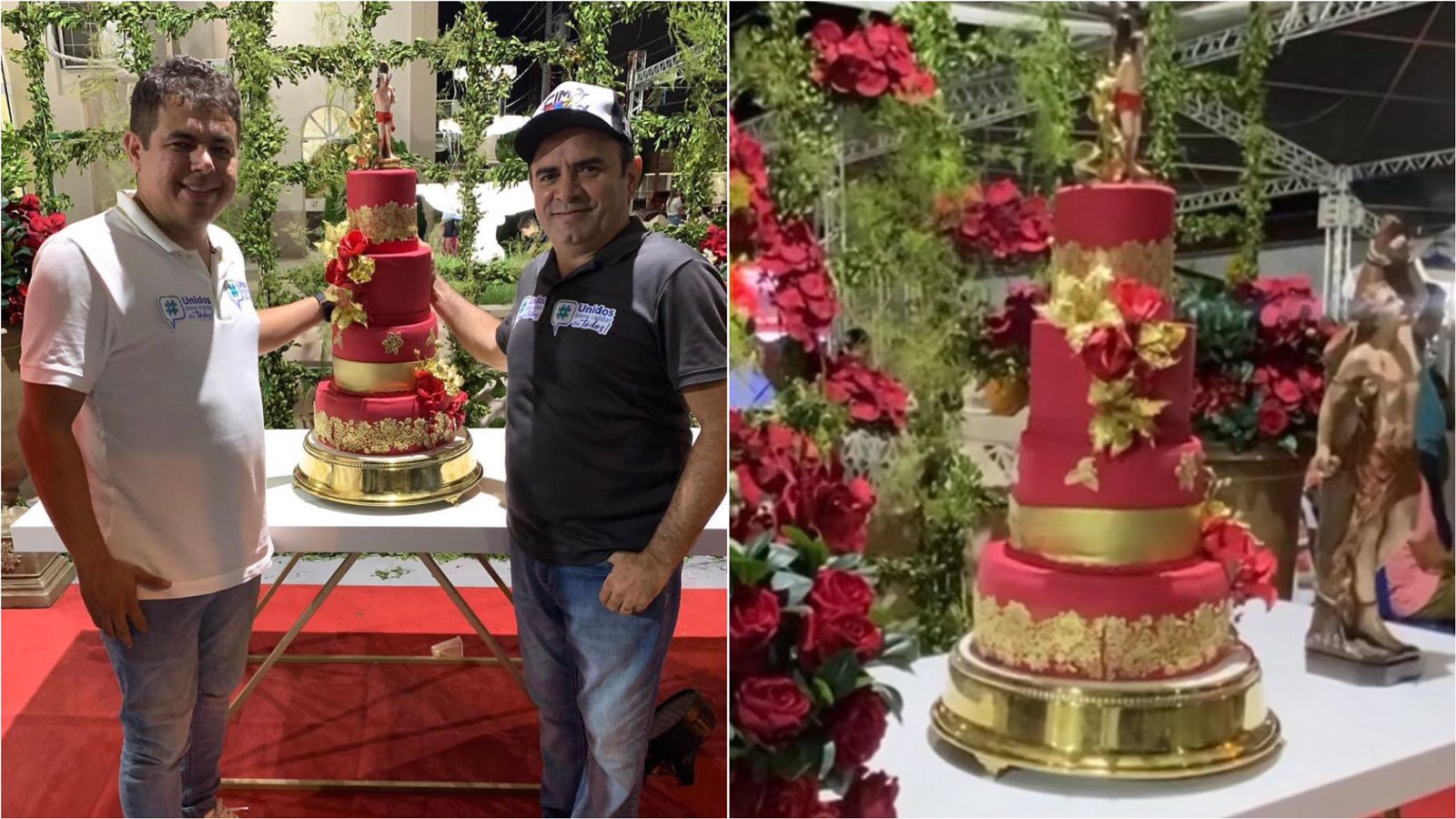 Bolo é arrematado por R$ 100 mil durante leilão paroquial na cidade de São Bento; veja vídeo