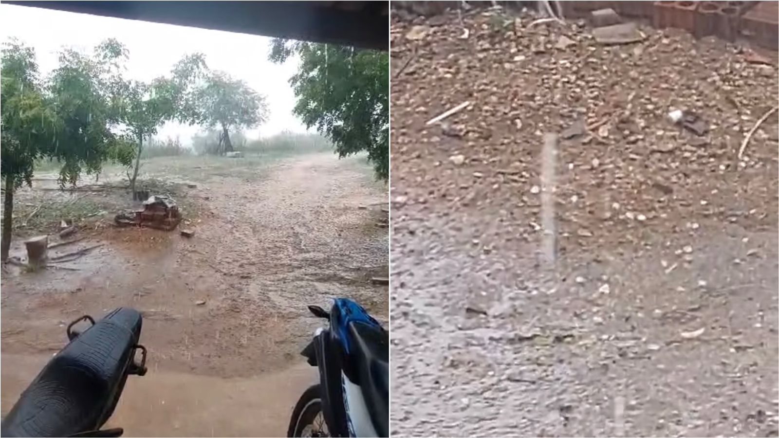 Chuva de granizo é registrada na tarde deste sábado (20), em Igaracy; veja vídeo