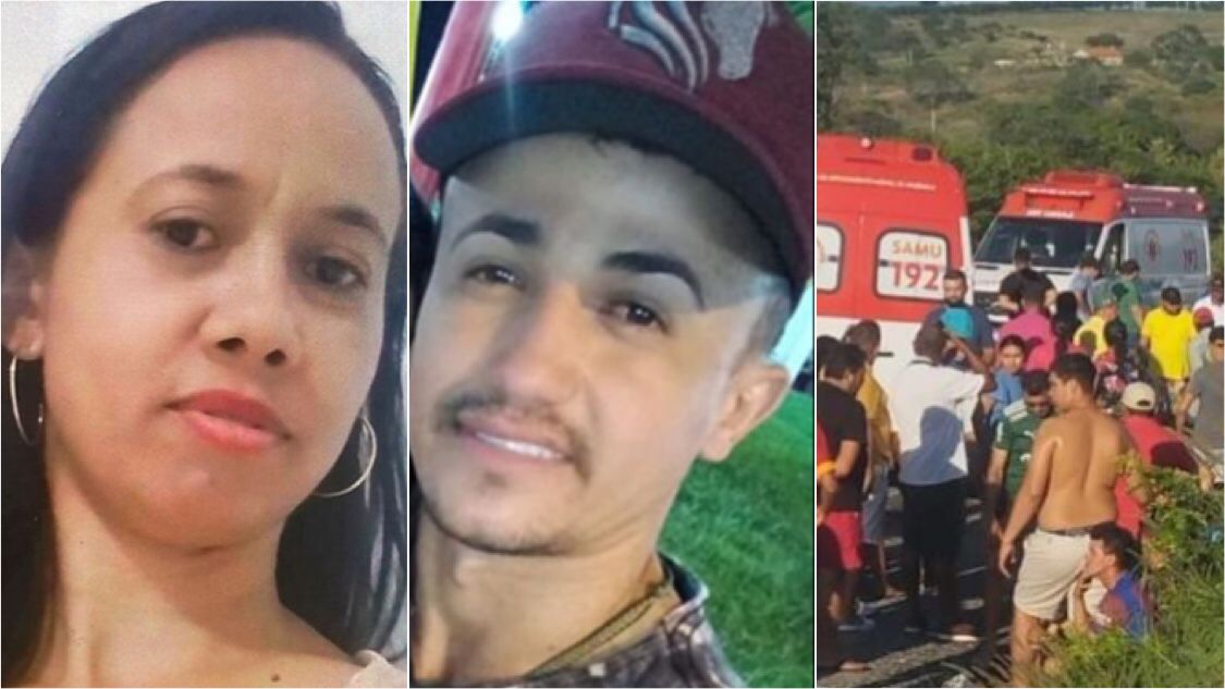Irmãos morrem e mulher fica em estado grave em mais uma colisão entre moto e carro na BR 230, entre Aparecida e Pombal