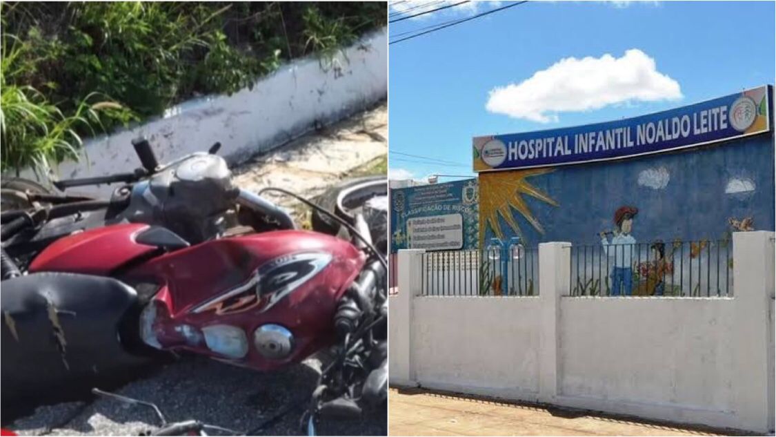 Criança vítima de acidente na BR-230 neste domingo (21) segue internada na UTI do Hospital Infantil Noaldo Leite, em Patos