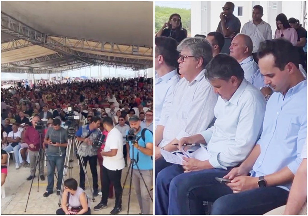 Governador João Azevêdo e Ministros entregaram 856 unidades habitacionais em Patos nesta terça-feira (30)