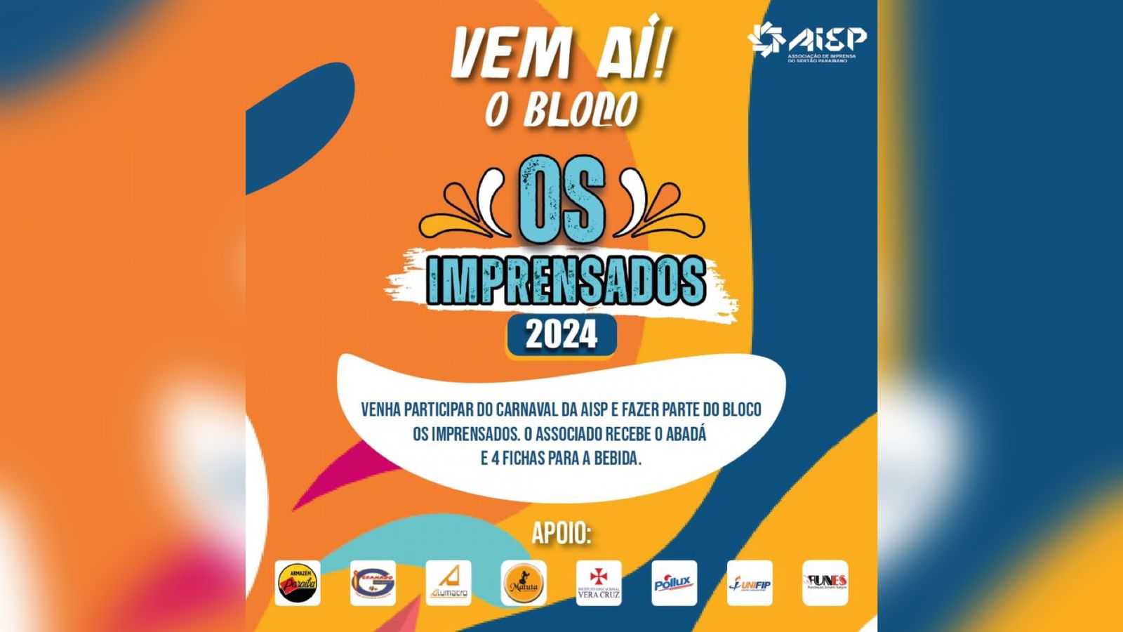 AISP anuncia data da saída do bloco “Os Imprensados” 2024