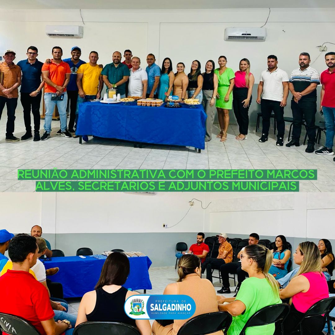 Prefeito de Salgadinho-PB conduz reunião estratégica para planejamento de metas