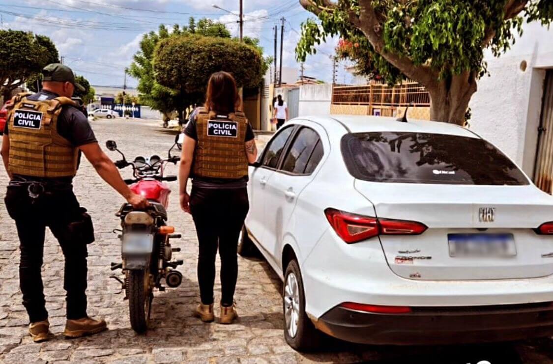 Em desdobramento de investigação, DRF apreende motocicleta utilizada em sequestro na cidade de Patos