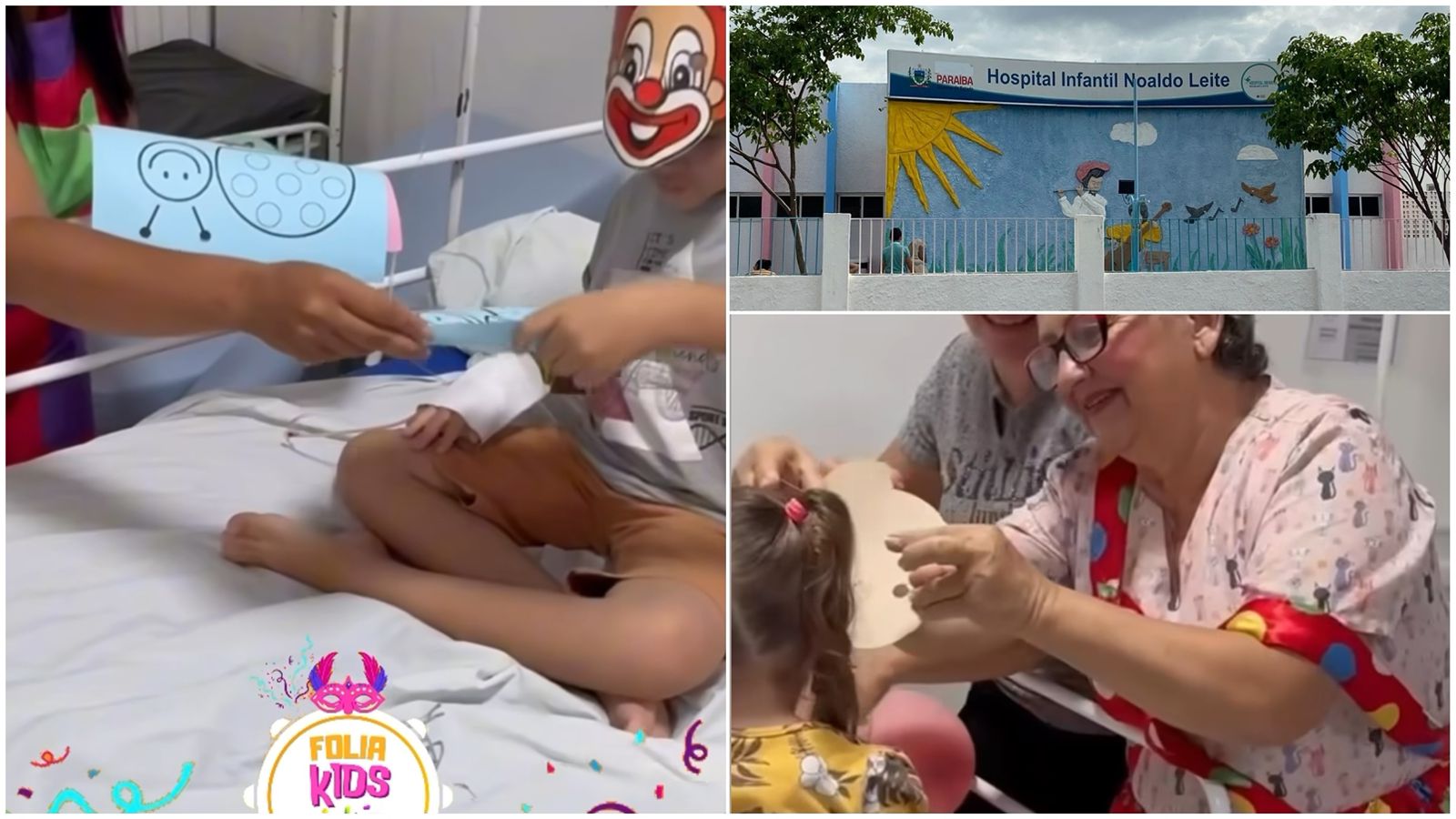 Hospital Infantil Noaldo Leite realiza o Folia Kids para as crianças internas da unidade