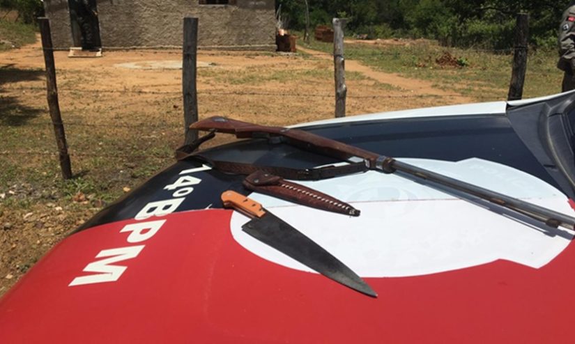 Polícia Militar prende homem na zona rural de Pombal-PB suspeito de tentar matar marido de sua ex-companheira a facadas