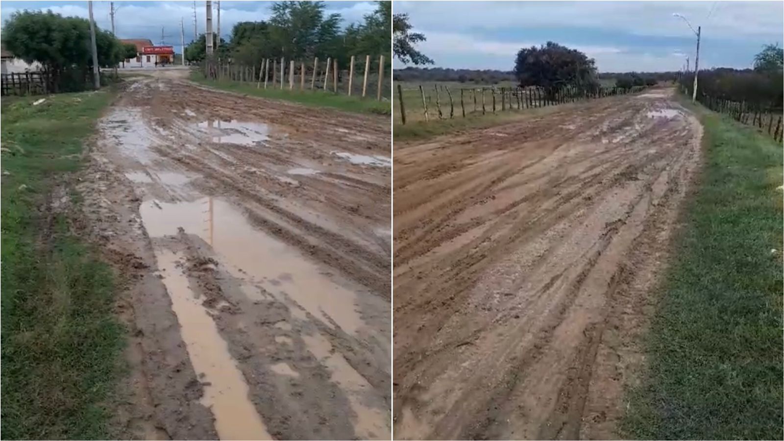 Internauta denuncia condições precárias na estrada que liga Santa Gertrudes ao conjunto Maria Benigna; prefeitura diz que pavimentação terá início em breve