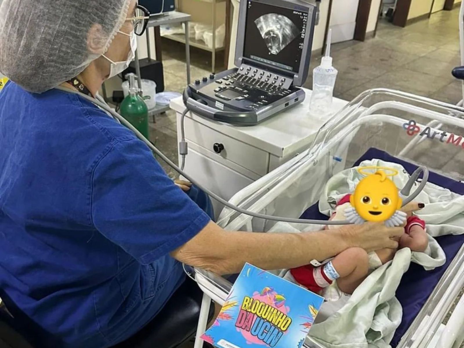 Ecocardiograma de triagem Neonatal é realizado na UTIN da Maternidade Dr. Peregrino Filho