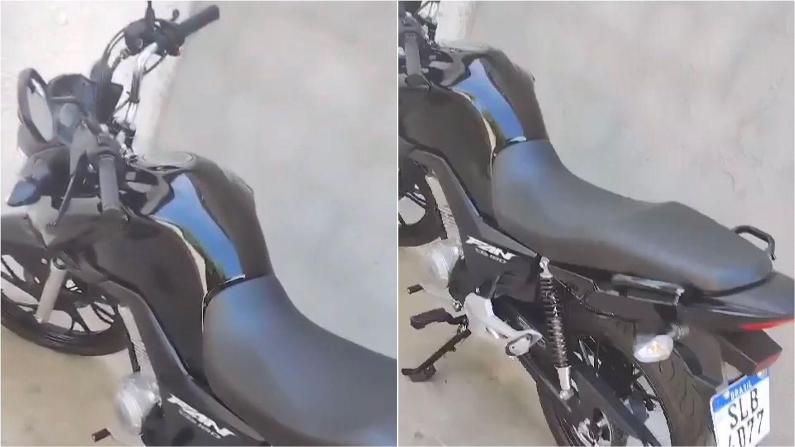 Moto é roubada em assalto durante a madrugada desta segunda-feira (19) no bairro Mutirão, em Patos