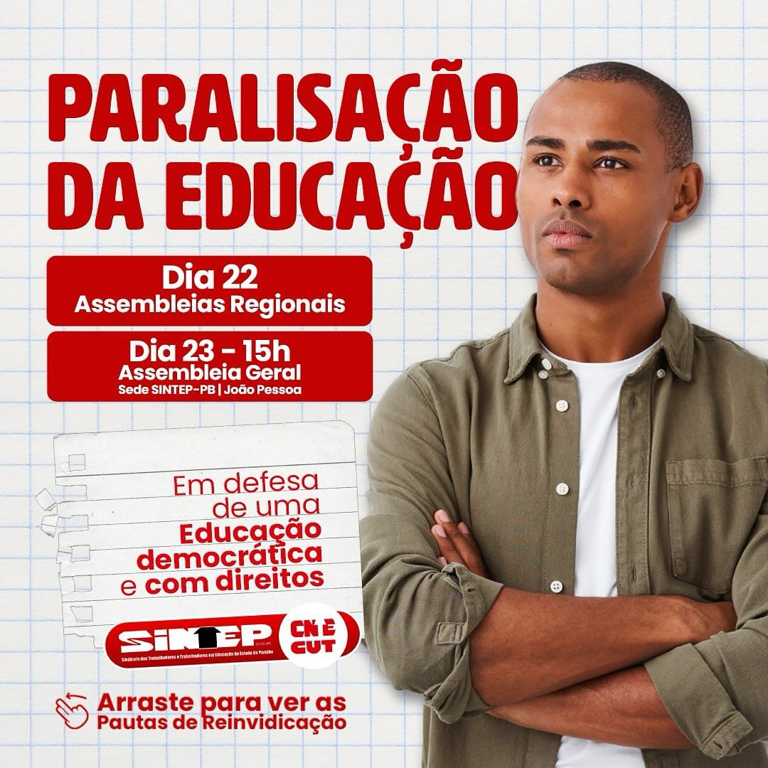 Professor Edileudo Lucena fala sobre paralisação dos profissionais da educação do estado, nos dias 22 e 23 deste mês