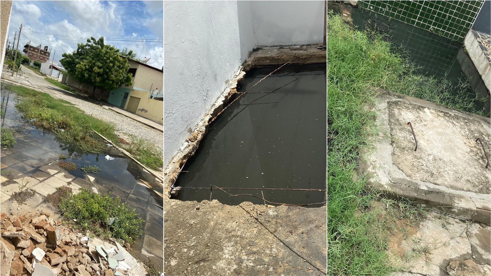 Moradora da Rua Escritor Augusto dos Anjos, em Patos, cobra solução para galeria que está dando retorno em sua residência