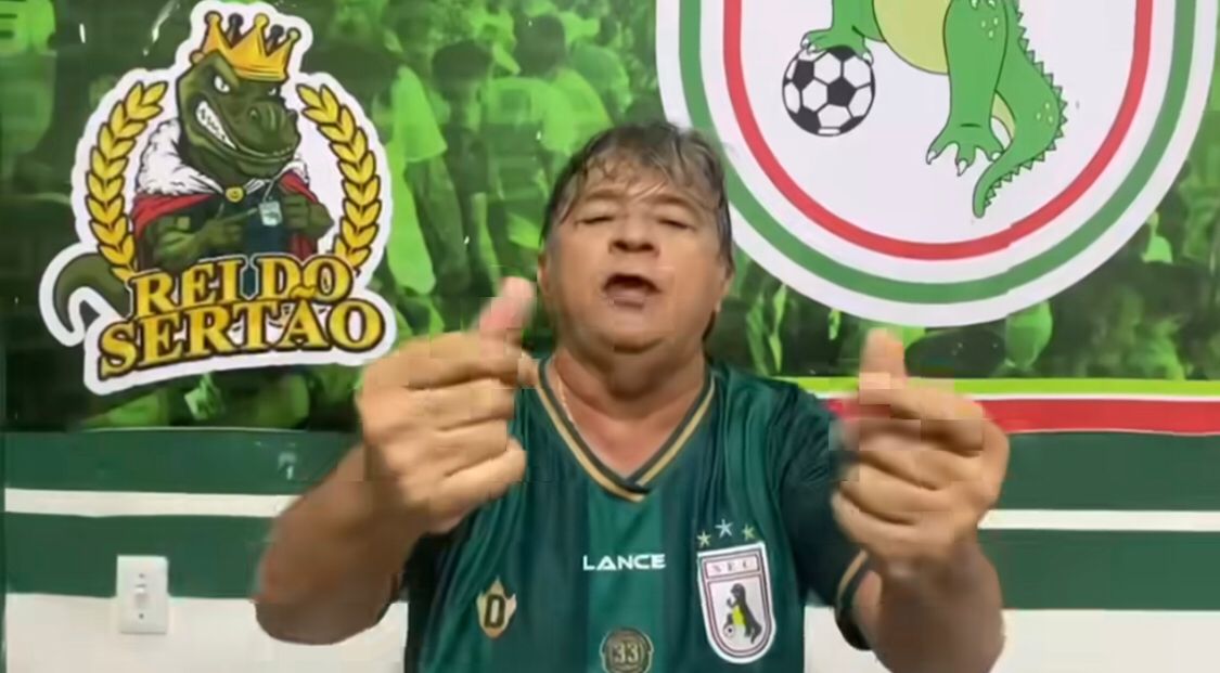 Presidente do Sousa, Aldeone Abrantes, canta 'caboclo do Sertão' e cobra pix de R$ 945 mil da CBF