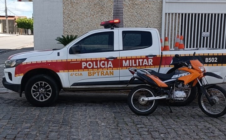 Polícia Militar recupera mais uma motocicleta na cidade de Patos-PB