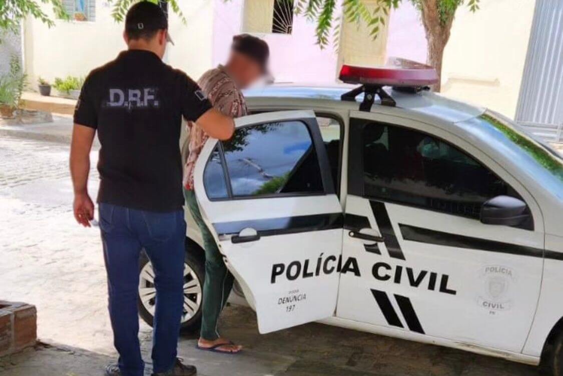 DRF cumpre mandado de prisão no bairro Jatobá contra idoso acusado de estupro