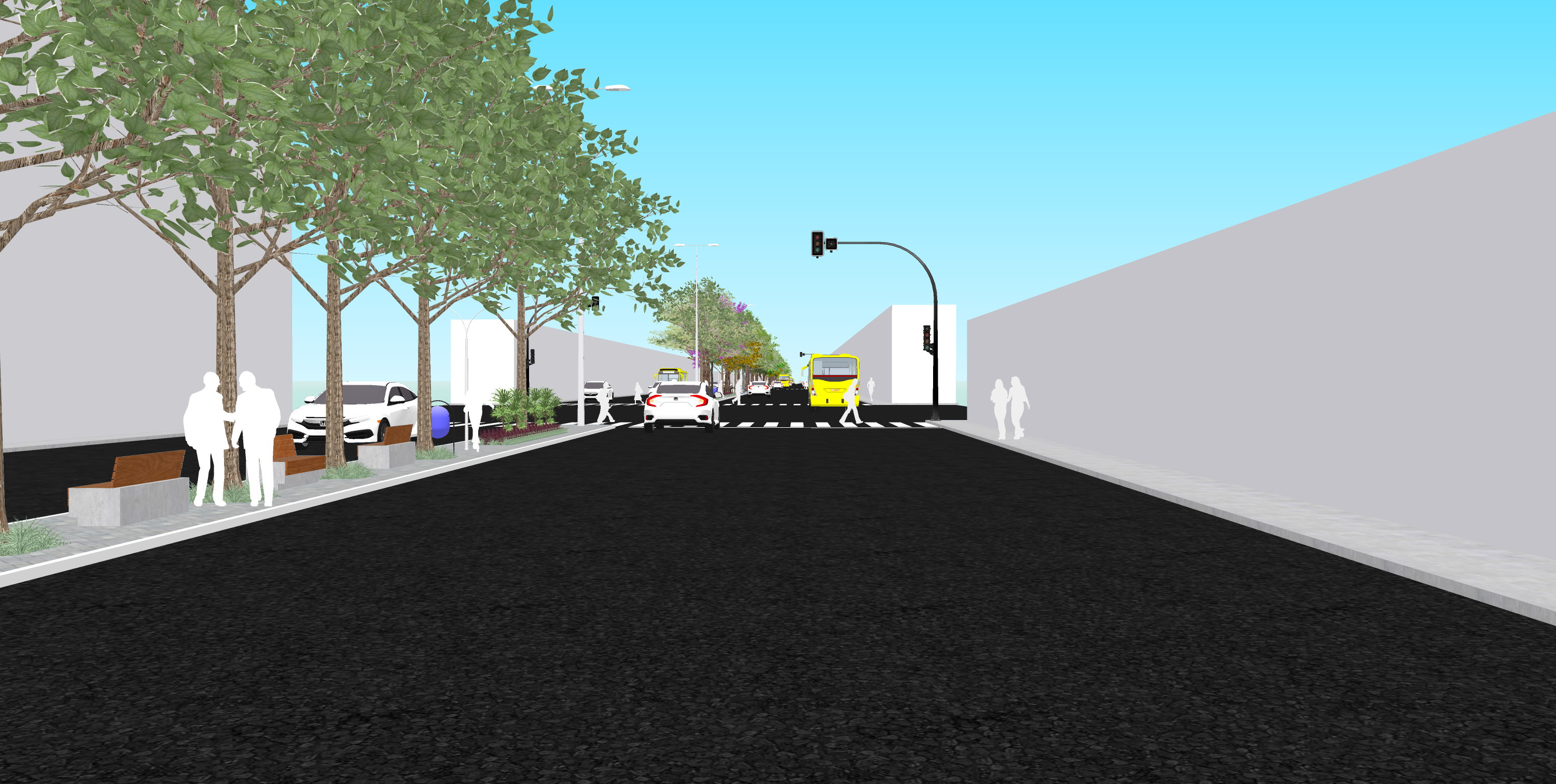 Prefeitura de Patos apresenta projeto de revitalização e arborização do canteiro central da Avenida Pedro Firmino