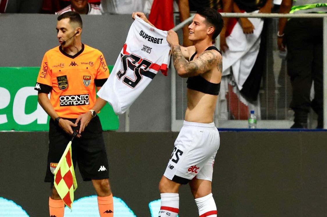 James Rodríguez volta com gol e assistência, São Paulo atropela Inter de Limeira e retoma liderança de grupo no Paulista