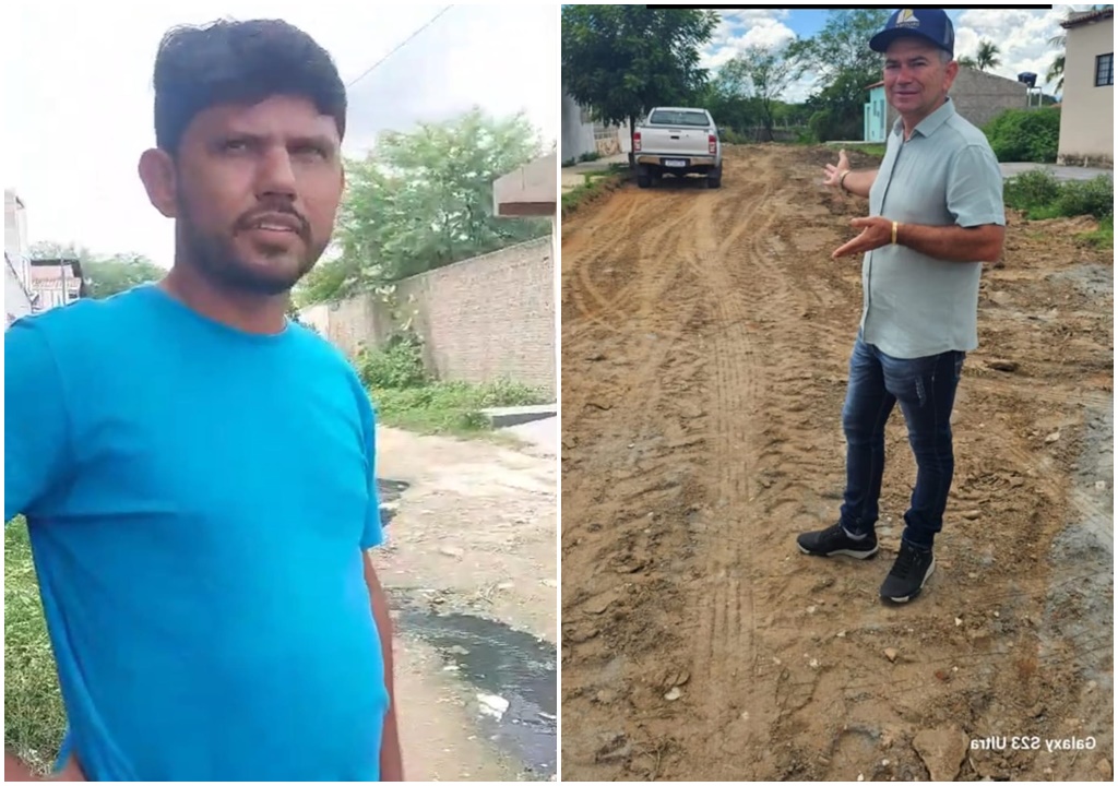 Empresário realiza conserto de galeria em bairro de Patos e fato gera impasse com secretário de Infraestrutura do município   