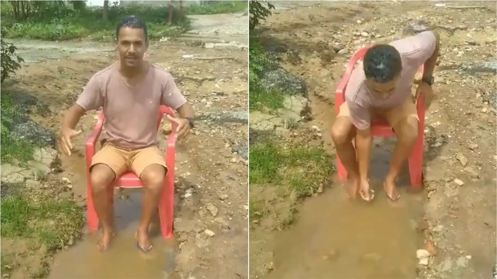 Moradores do Loteamento Parque Itatiunga reclamam de buracos em ruas; gestão diz que dono do loteamento já foi notificado para realizar conserto