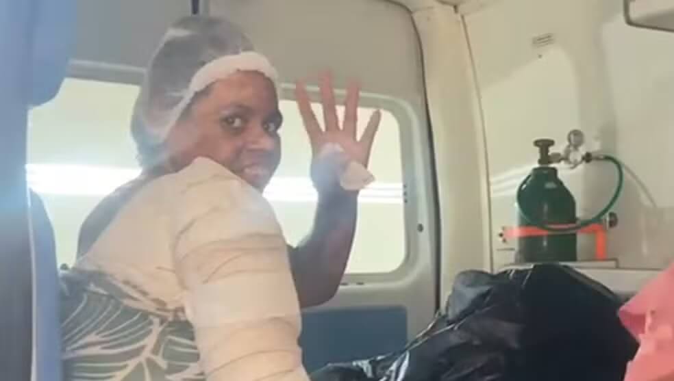 Grávida residente em Patos e que teve mais de 70% do corpo queimado ao cozinhar com álcool tem alta seis meses depois