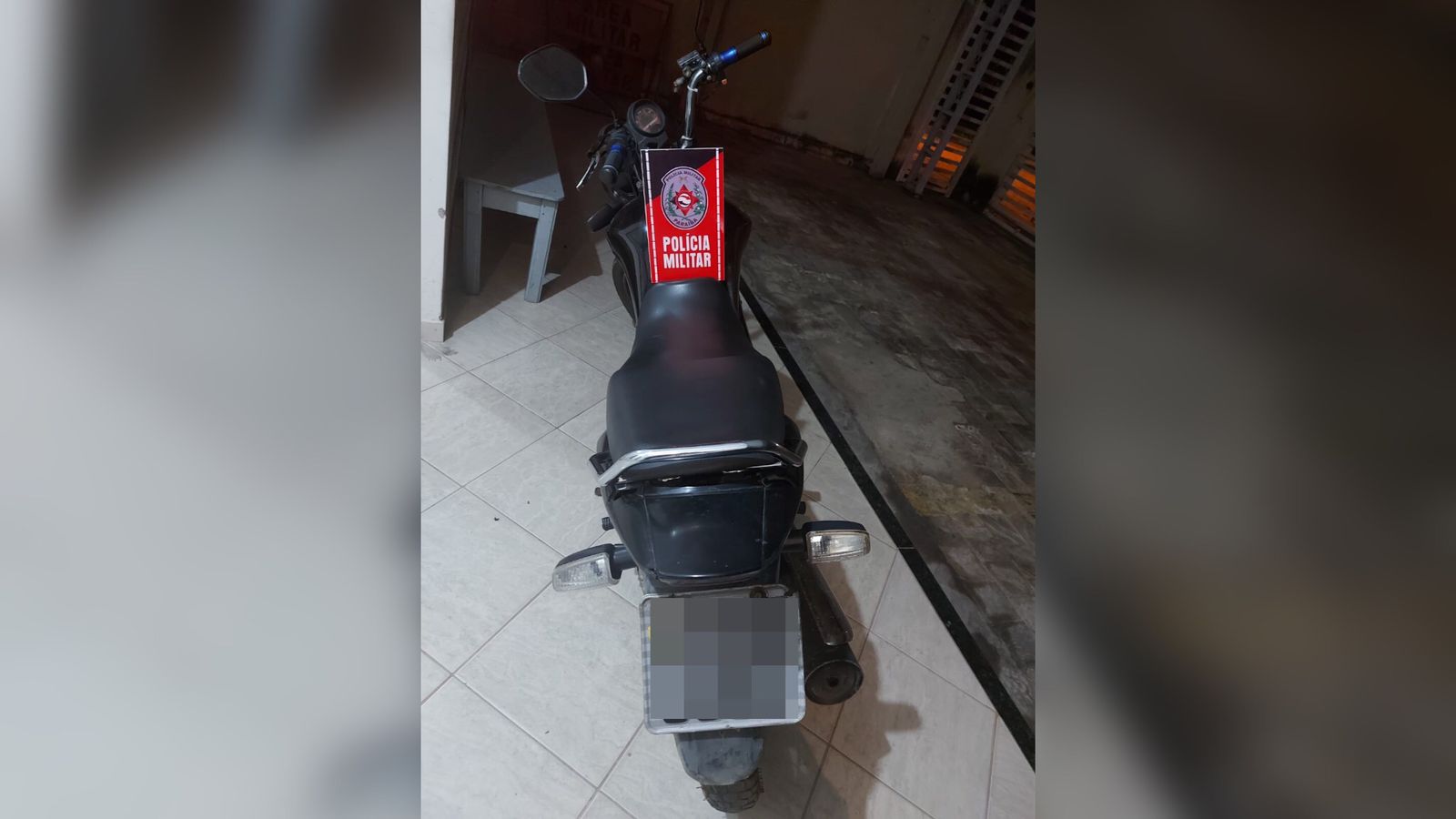 Polícia Militar apreende moto com sinais de adulteração em Belém do Brejo do Cruz