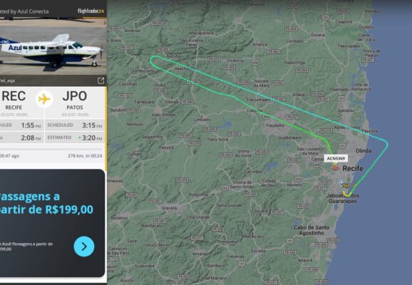 Voo de Recife para Patos retorna ao aeroporto de origem sem explicação da Azul Linhas Aéreas