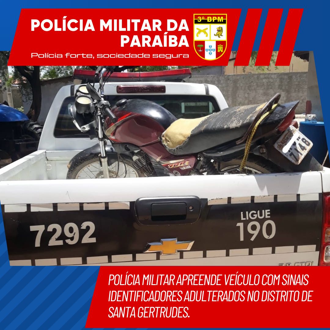 Polícia Militar apreende veículo com sinais identificadores adulterados no distrito de Santa Gertrudes
