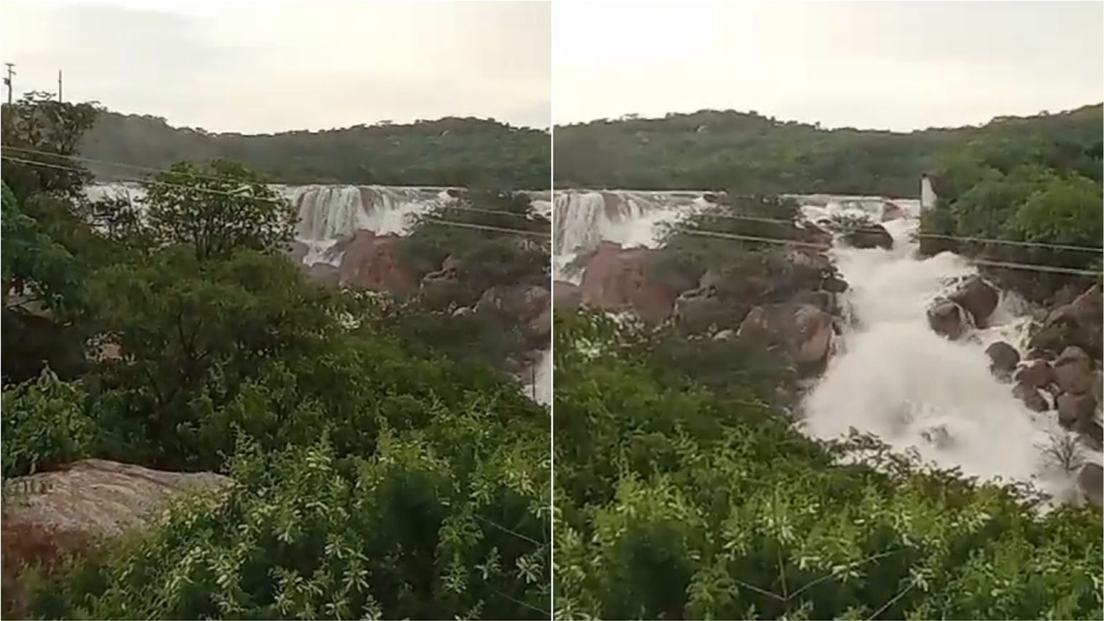 Sangria do Açude Cachoeira Lisa: Tavares celebra a cheia após fortes chuvas; veja as imagens