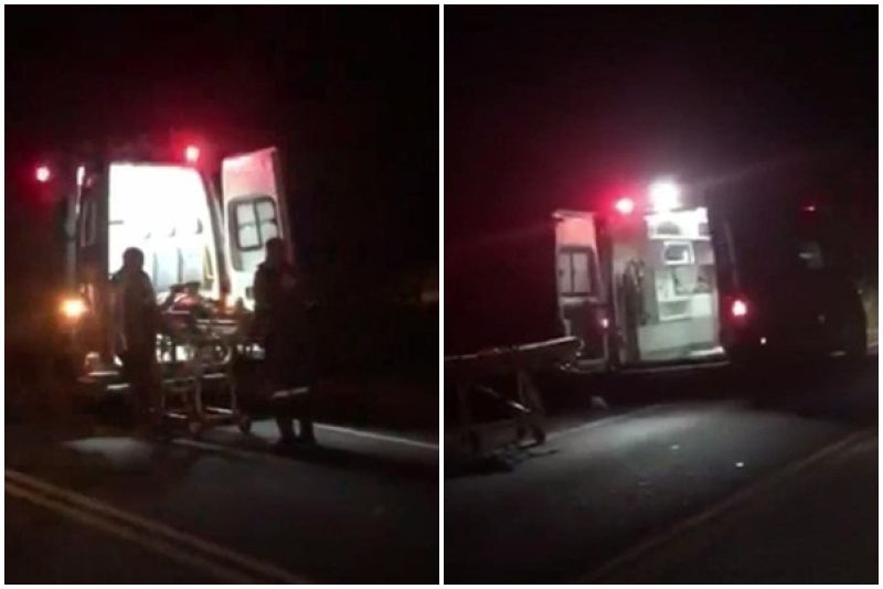 Duas pessoas ficam feridas após colisão entre moto e animal, em Itaporanga