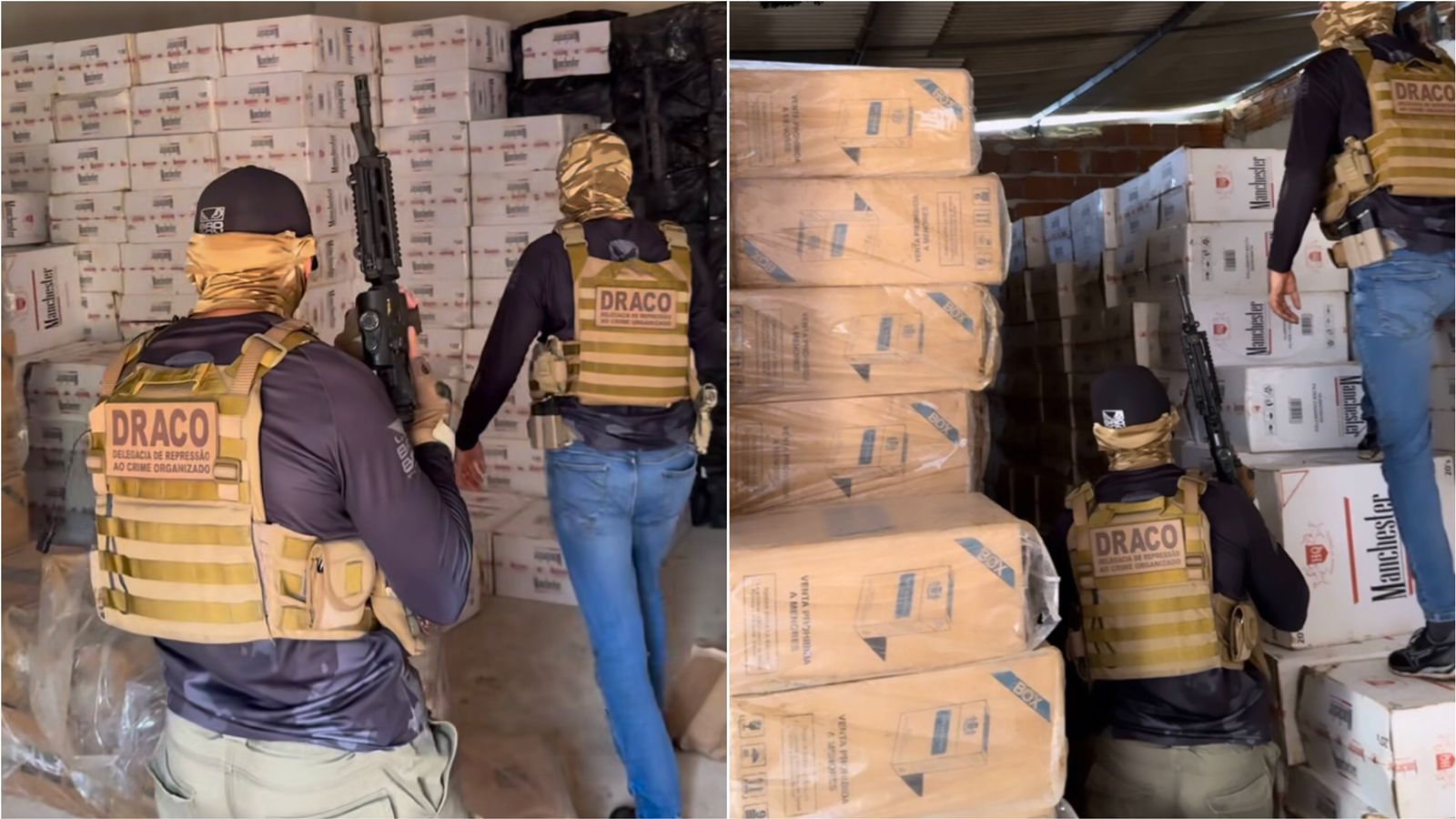 DRACO apreende carga de cigarros contrabandeados avaliada em R$ 6 milhões, em Catolé do Rocha