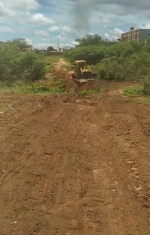 Popular relata início do desvio para alargamento do pontilhão do bairro Mutirão