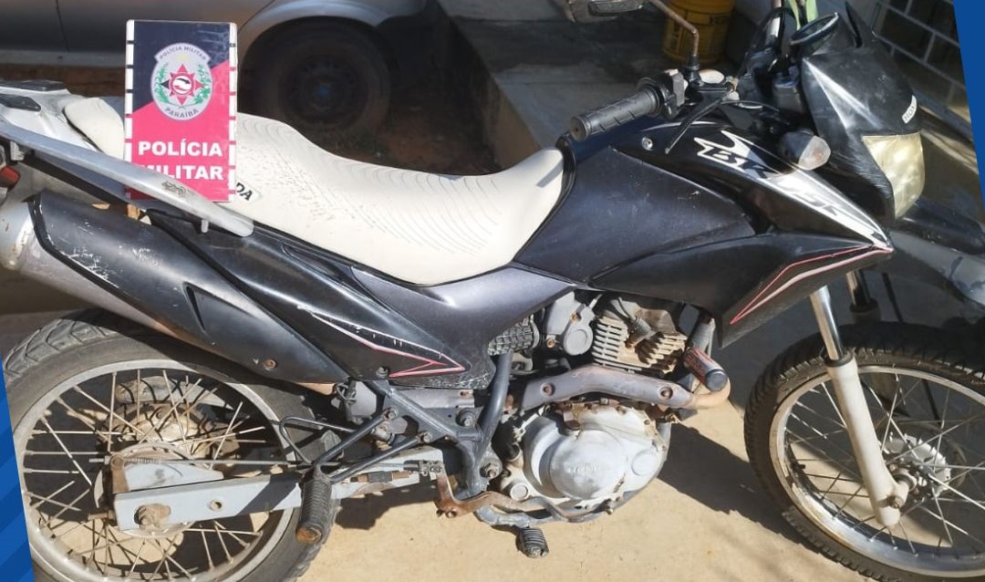 Polícia Militar apreende nesta quarta (20), moto com restrição de roubo/furto em Teixeira-PB