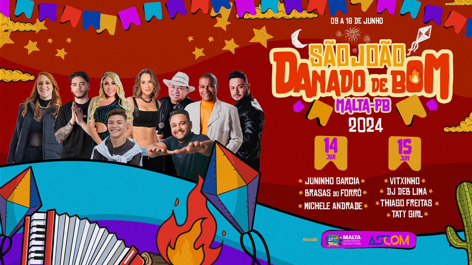 É DANADO DE BOM: Prefeitura de Malta revela programação do São João 2024