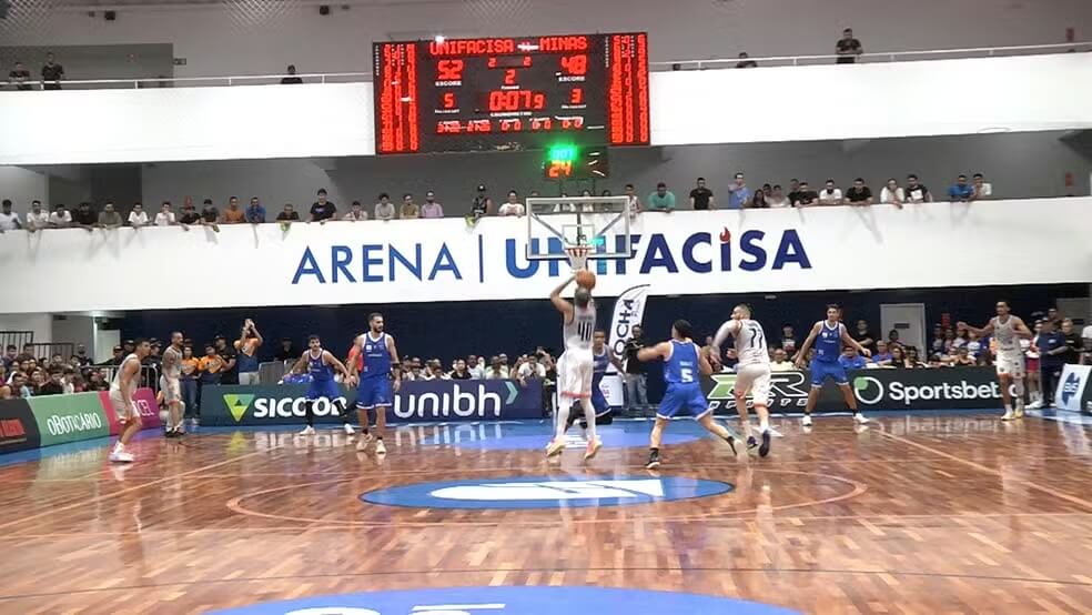 Unifacisa venceu o Minas por 98 a 96 na Arena Unifacisa, em Campina Grande ? Foto: Reprodução/Rede Ita 