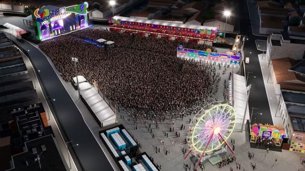 Confira o novo layout do Parque do Povo para o São João 2024 de Campina Grande