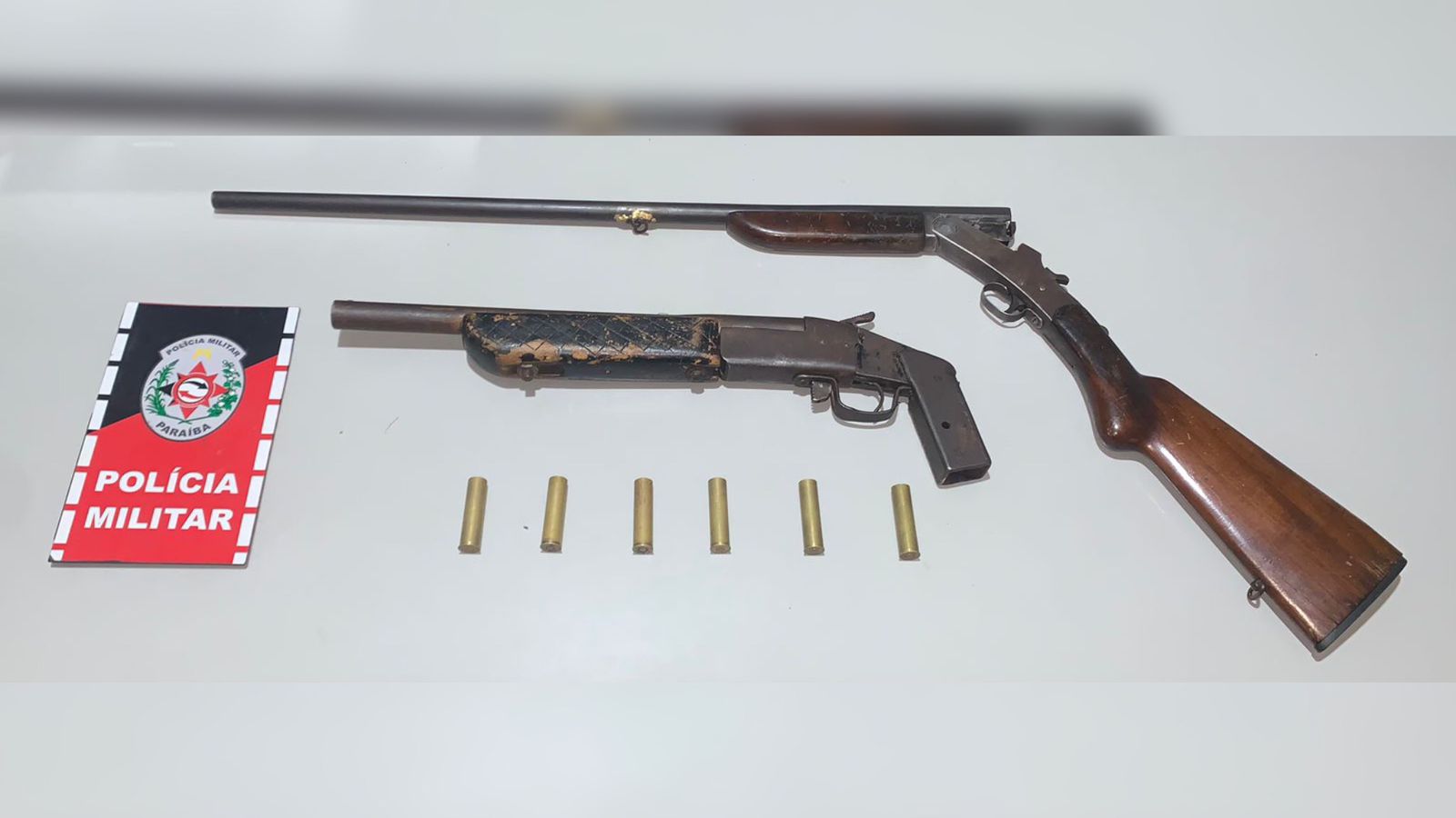 Polícia Militar apreende duas armas de fogo na zona rural de Brejo dos Santos