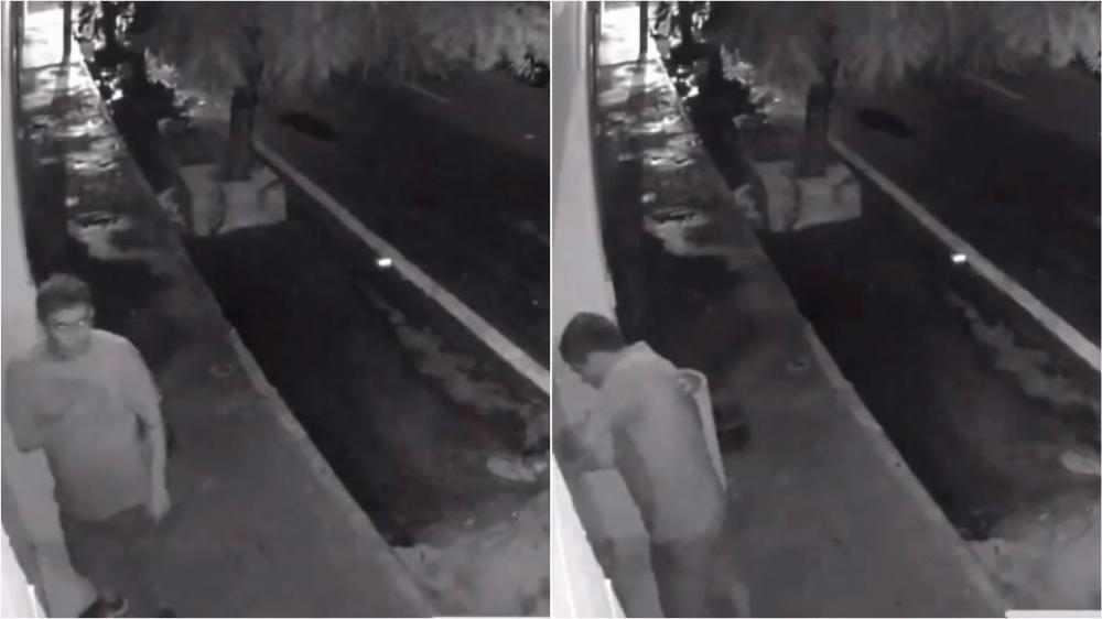 Homem tenta arrombar confeitaria no centro de Patos durante a madrugada desta quarta-feira (27) e é preso horas depois pela DRF