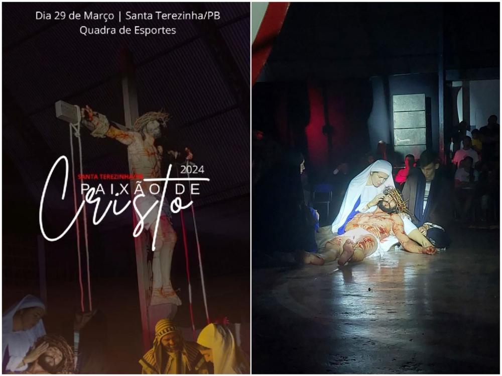 Grupo Teatral Constelação apresenta espetáculo a Paixão de Cristo, nesta sexta-feira (29), em Santa Terezinha-PB