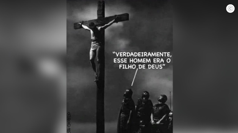 Arcebispo de São Paulo recria legenda de imagem de Jesus Cristo Crucificado publicada pelo MTST
