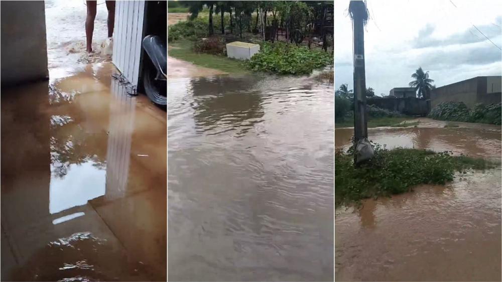 Moradores relatam transtornos com alagamentos após chuva na tarde deste domingo (31) em Patos; veja vídeo