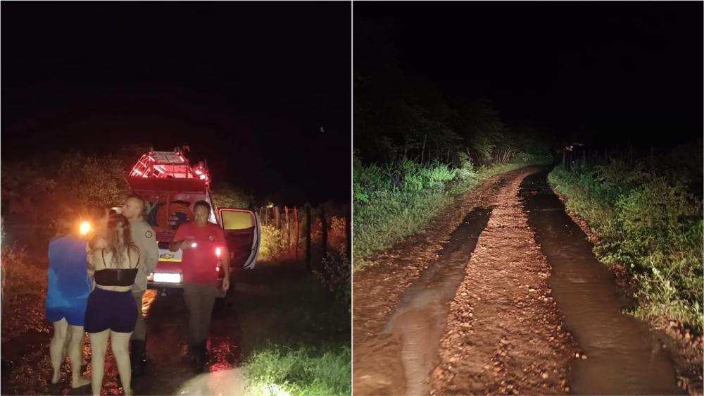 Tenente do Corpo de Bombeiros fala sobre resgate de família em veículo levado por correnteza na zona rural de Patos; veja vídeo