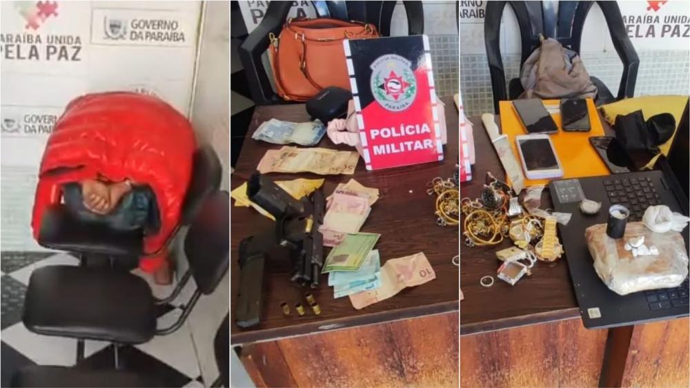 Polícia prende homem com arma, drogas e celulares em Conceição