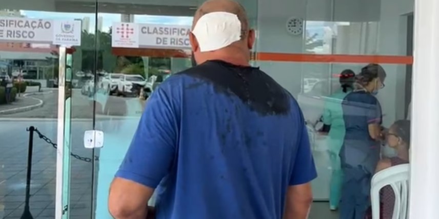 Homem é ferido por faca na cabeça e tem objeto cravado no corpo durante surto do irmão em João Pessoa