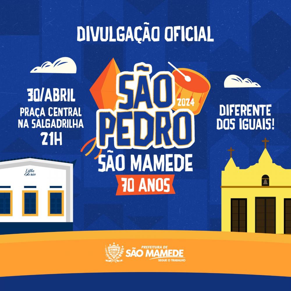 Prefeito Dr. Jefferson divulgará as atrações do São Pedro de São Mamede no próximo dia 30