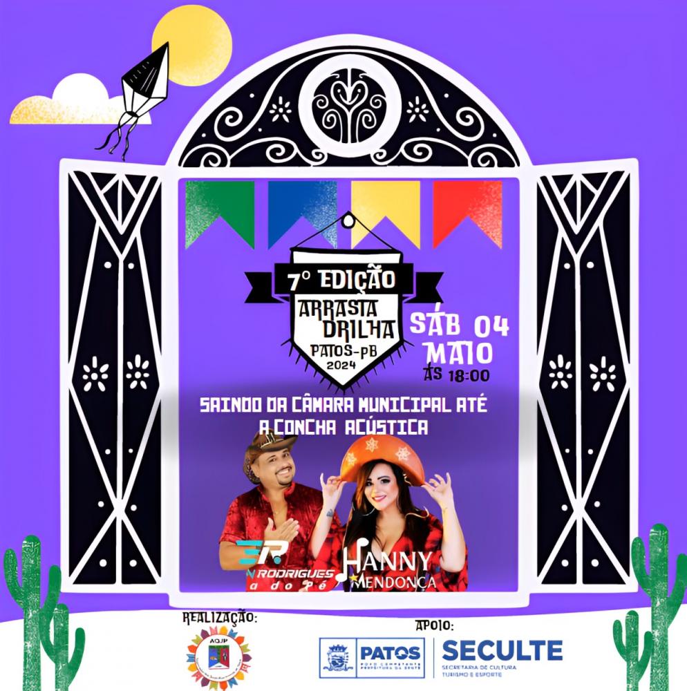 7° edição do Arrasta Drilha acontecerá em Patos dia 04 de Maio