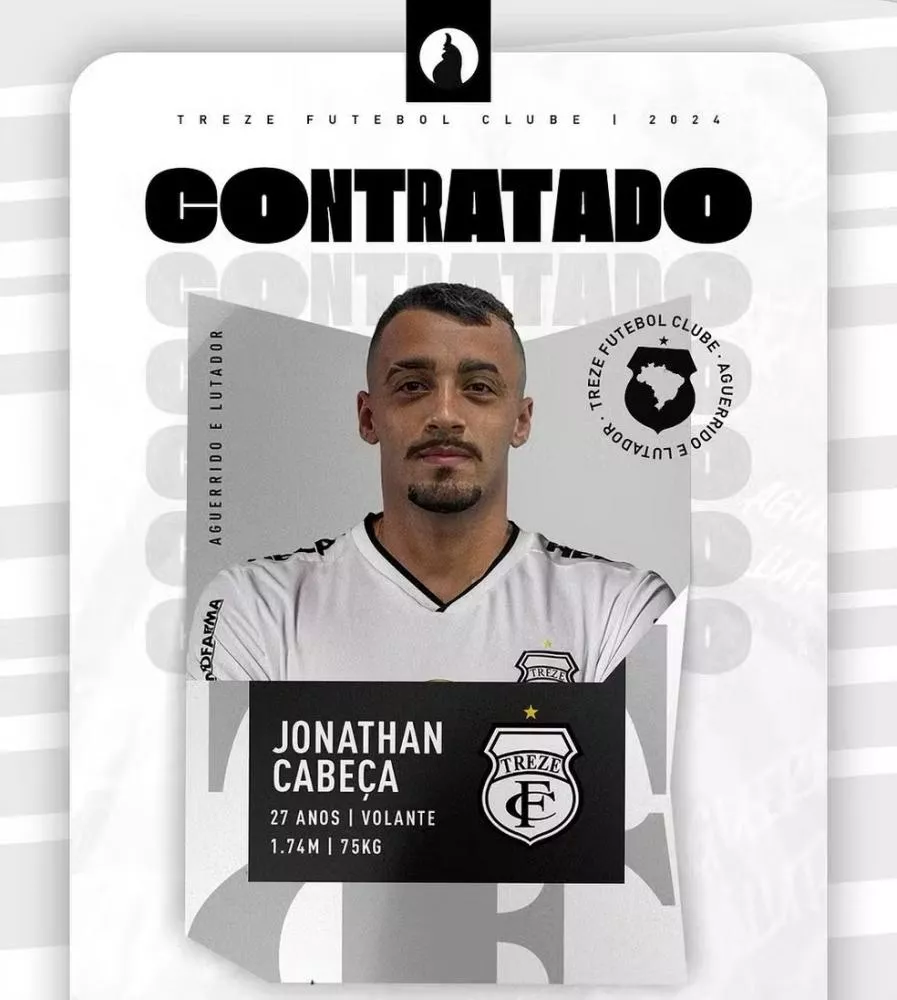 Perto da estreia na Série D, Treze confirma mais uma contratação