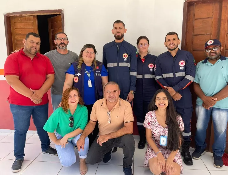 Base do SAMU em Matureia recebe visita técnica da Rede de Urgência e Emergência (RUE) do Estado